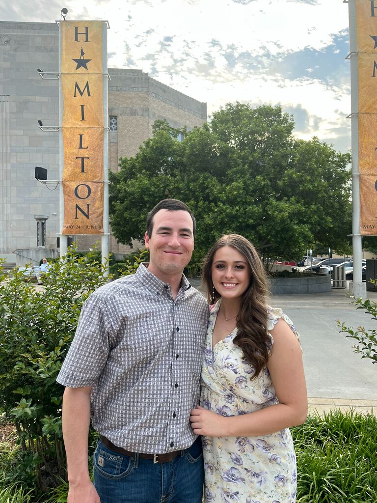 Went to watch "Hamilton," one of Haley's favorite musicals. 