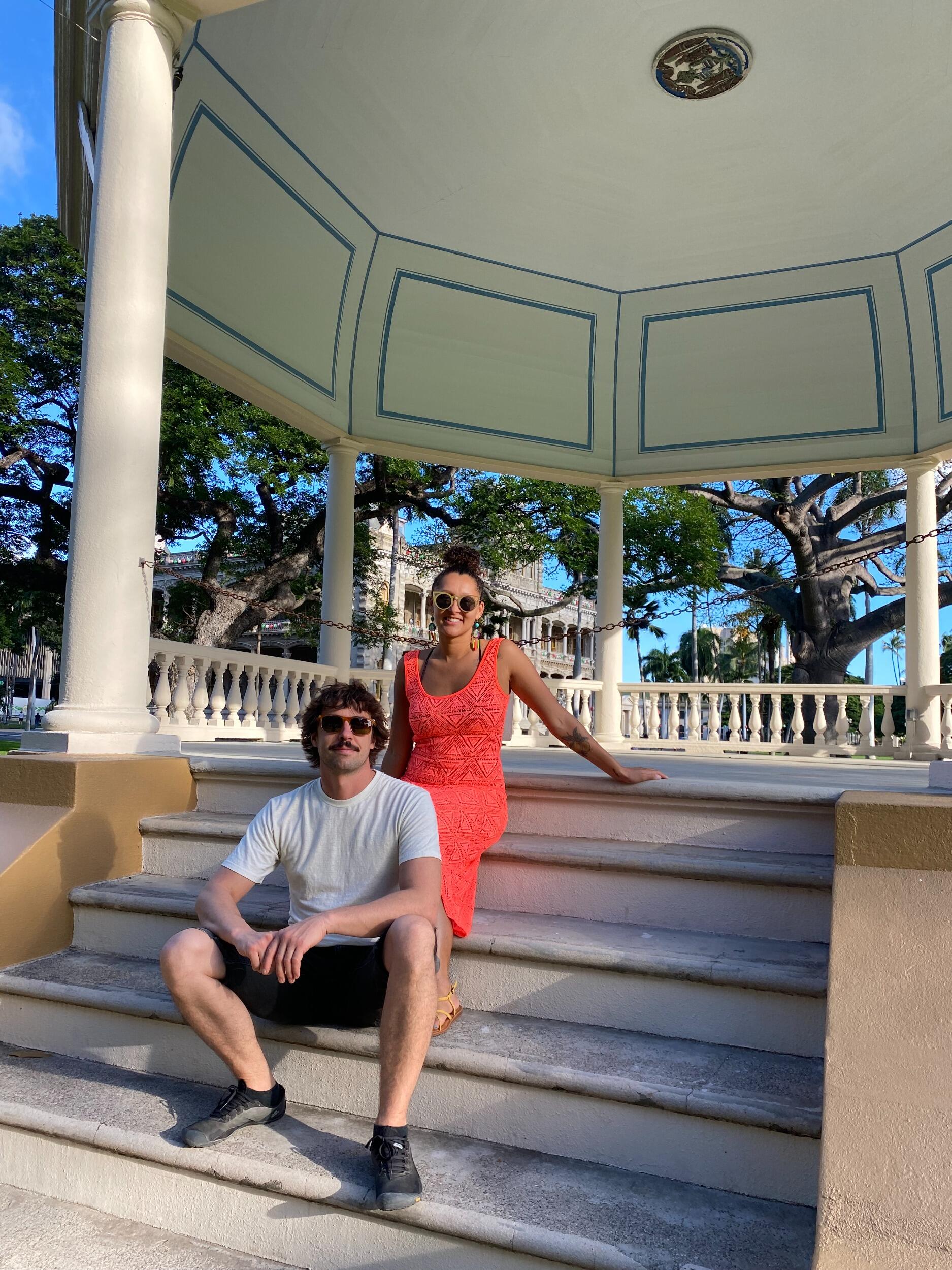 Emily runs the Honolulu marathon and they enjoy a long vacation in Hawaii (with our favorite third wheel, Melissa). 