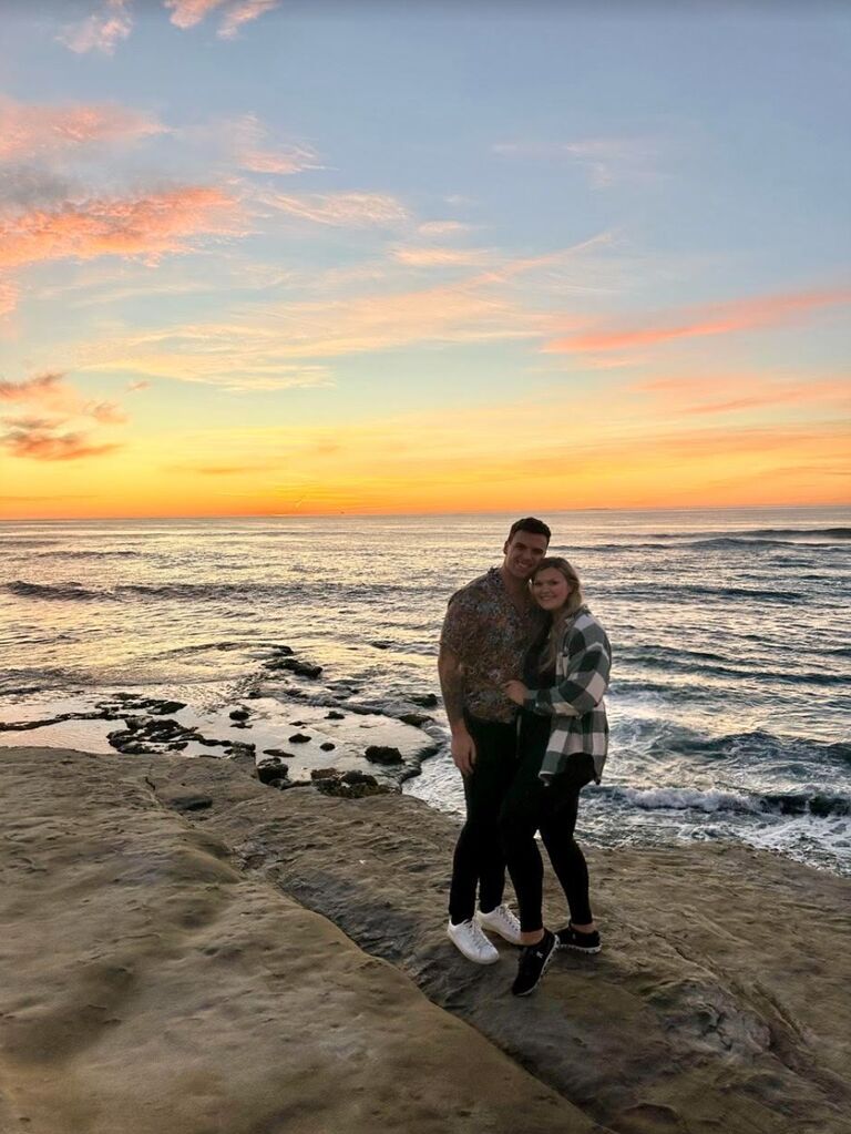 The night we browsed engagement rings and talked about our forever while watching the sunset over the ocean. 