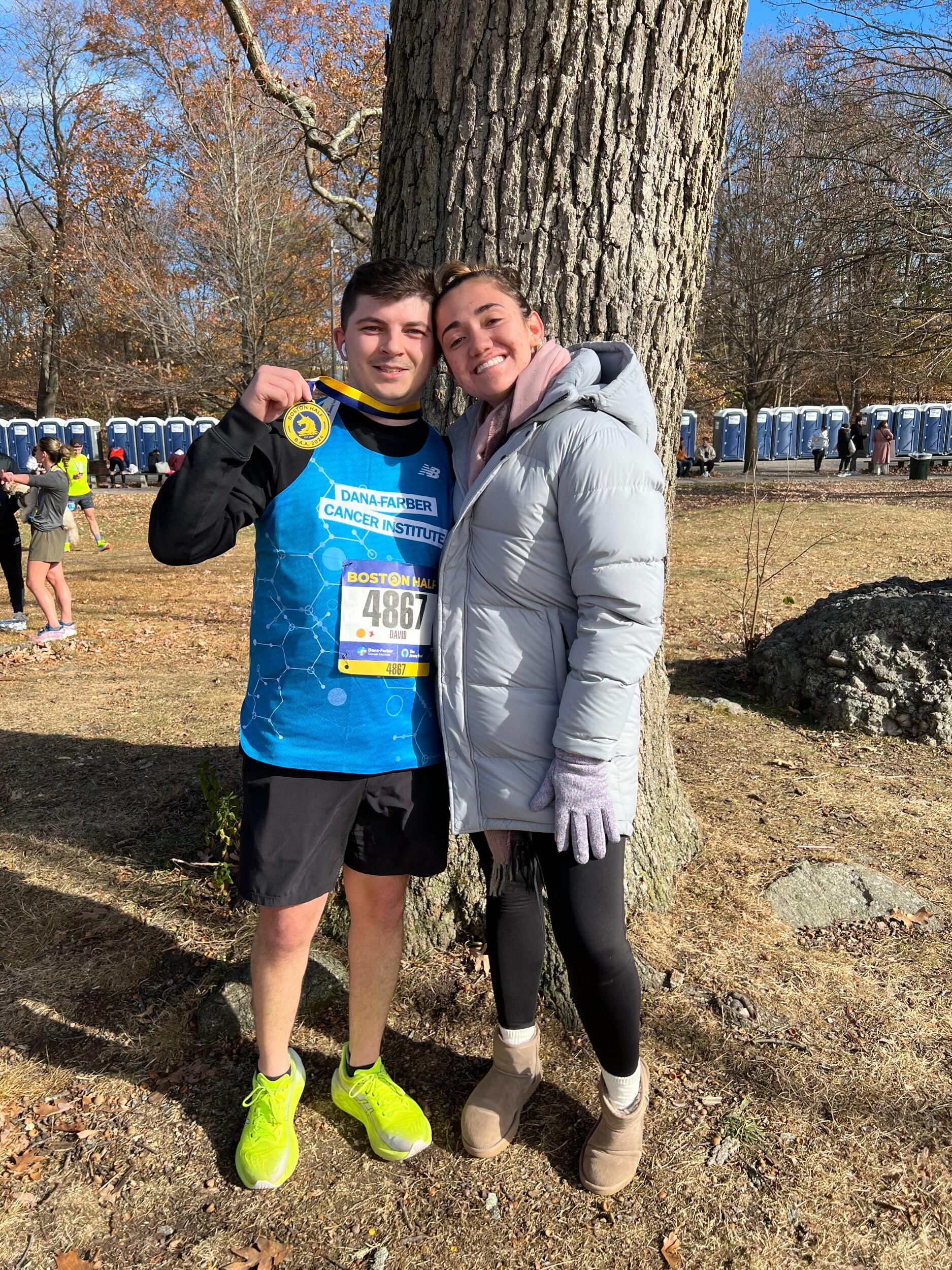 David ran his first half marathon and achieved a personal best.