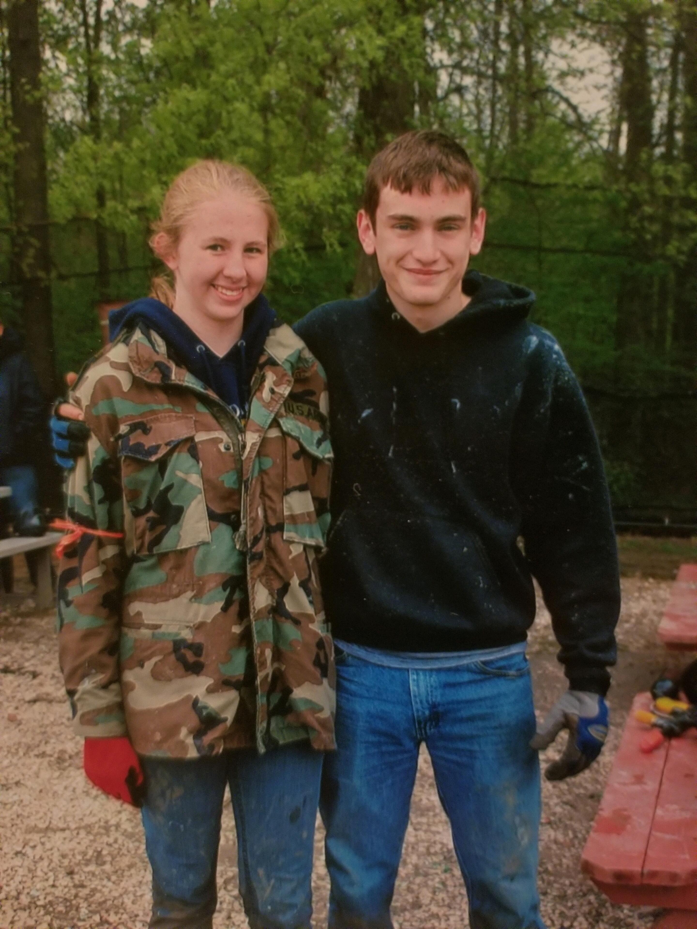 The first day Roger and Kelly met, they went paintballing with their friends. Roger put the charm on, leaving Kelly face down in the mud, making her fend for herself!
