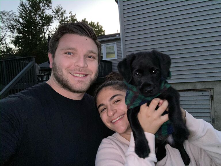 The day they brought home their baby boy, Teddy.