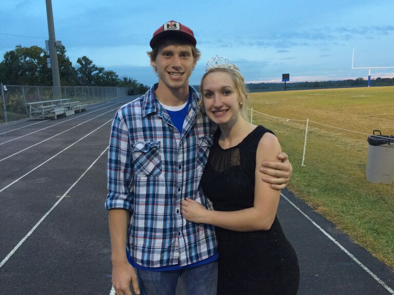 Macy and Landon's first picture together