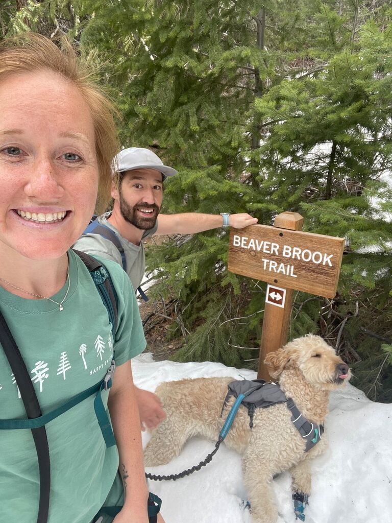 Howie started joining us on our hikes. We have started to master the group selfie.