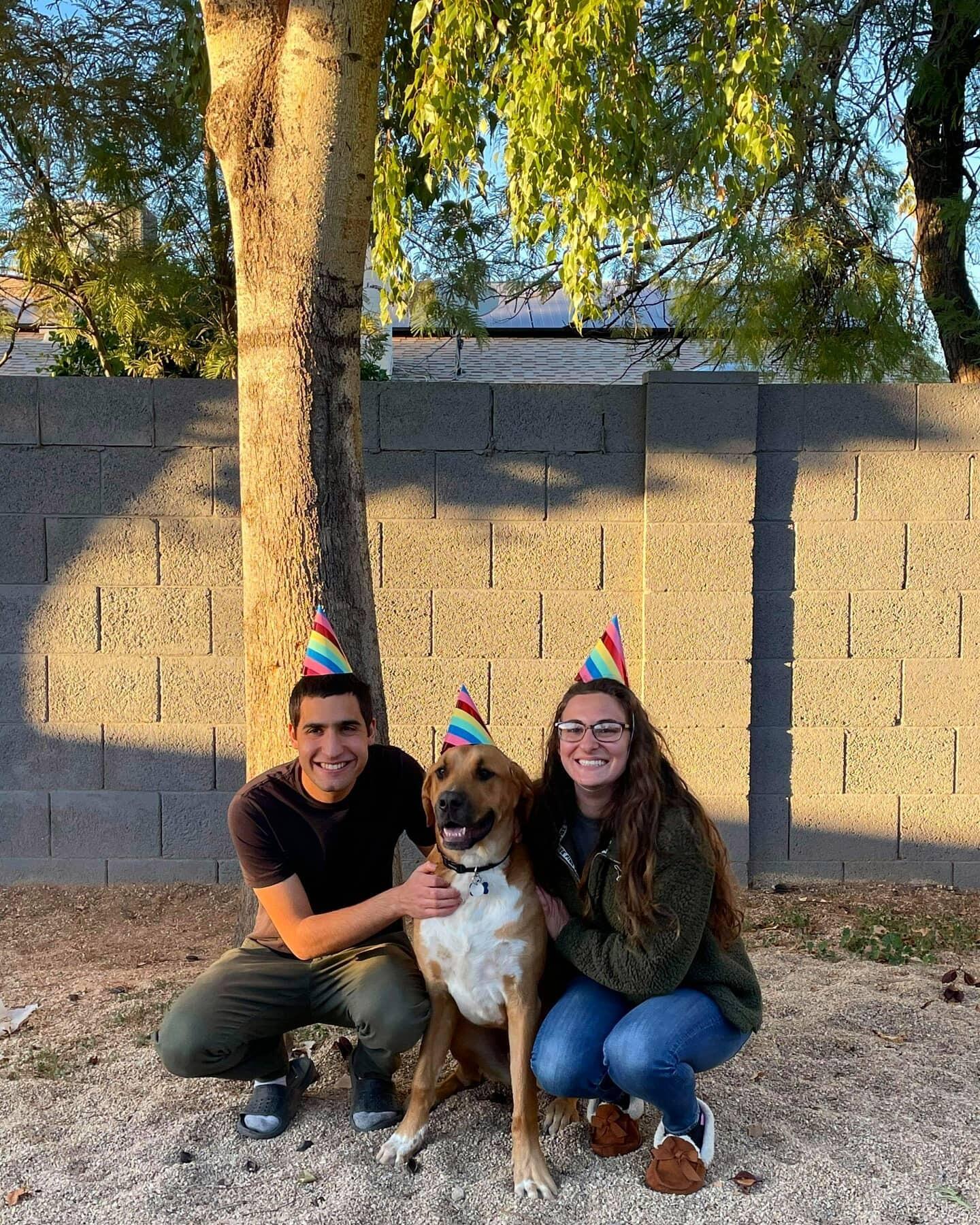 We celebrated Bernie's first birthday