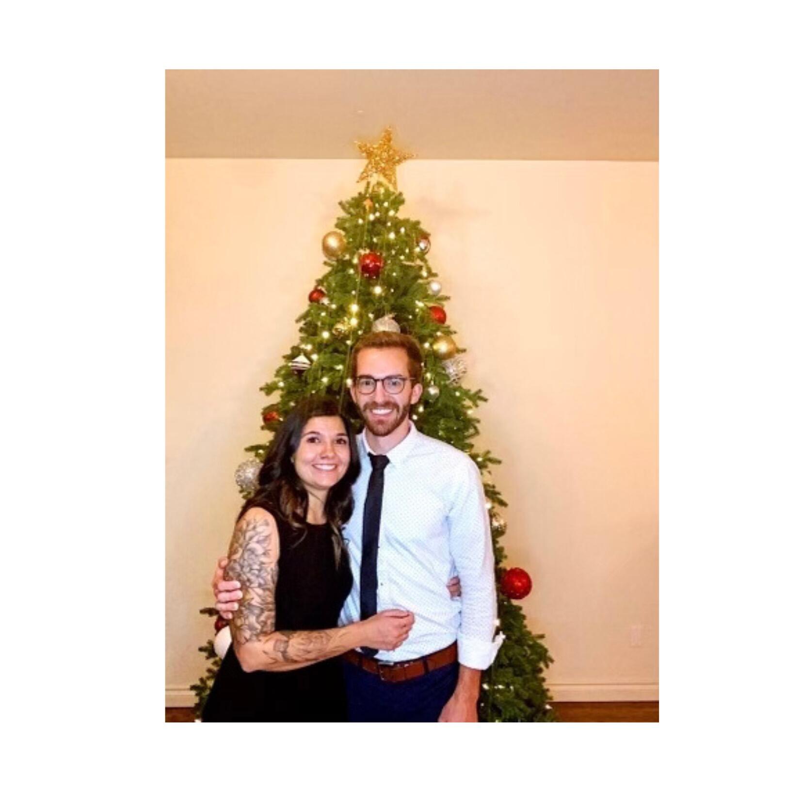 The evening we ran around attending multiple Christmas parties.