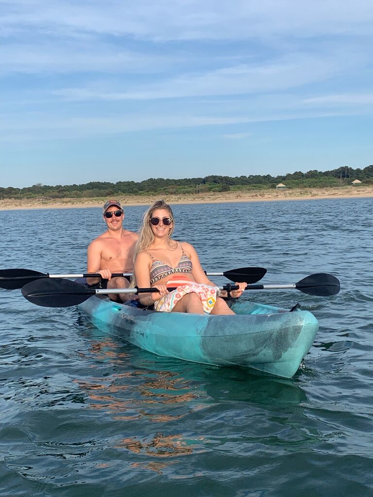 Brendan took Delaney out on the kayak to see the dolphins. Perks of being a kayak tour guide!