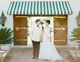 Couple on their wedding day