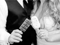 Popsicles at a wedding