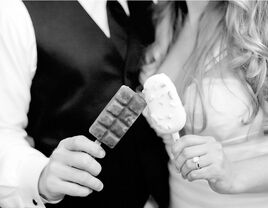 Popsicles at a wedding