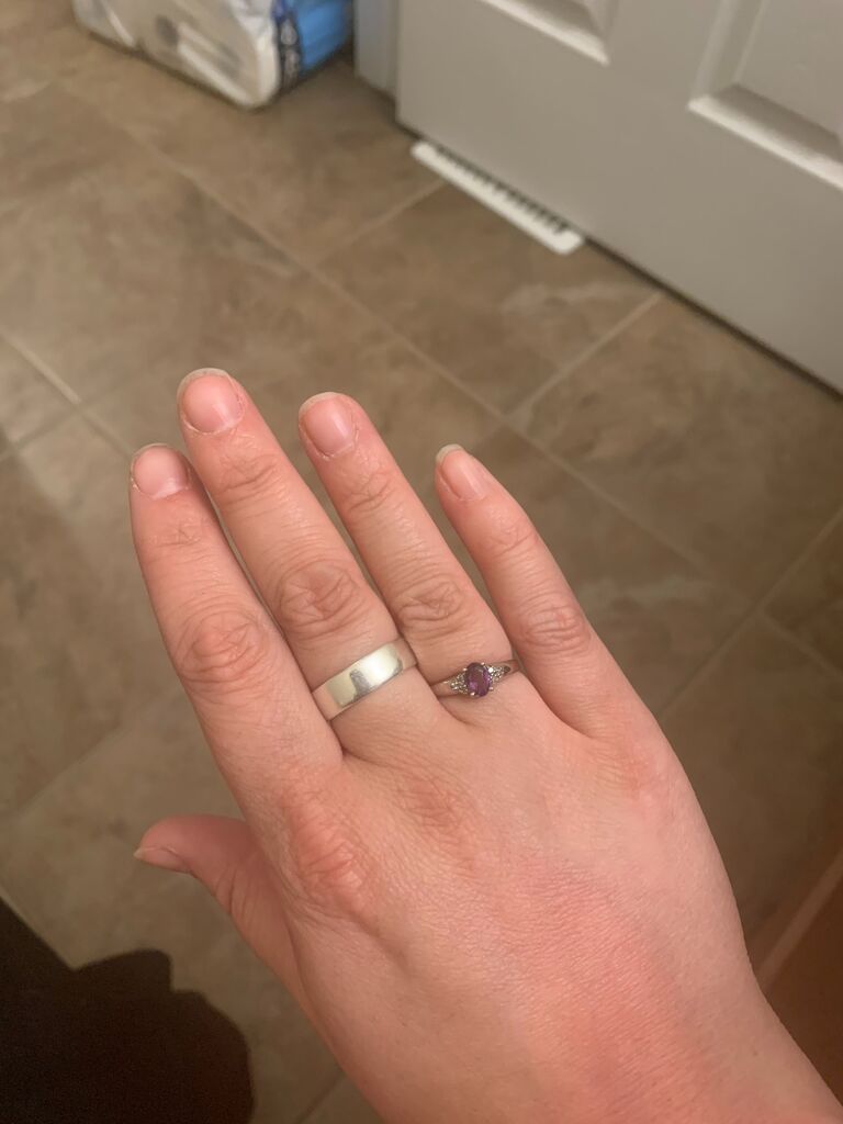 A promise ring is given as a gift to a romantic partner to signify a commitment to a monogamous relationship, often as a precursor to an engagement ring. Megan got a promise ring for Zoë. There were lots of tears!