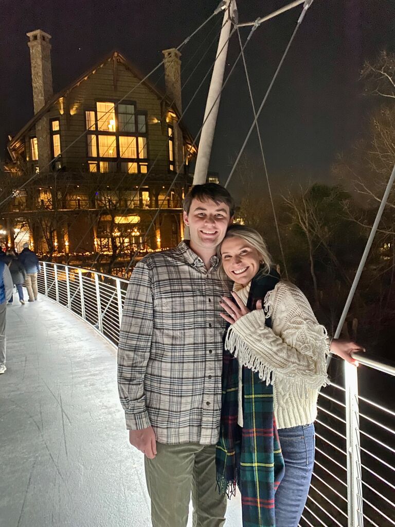 The Sweetest Engagement - Falls Park Greenville, SC 