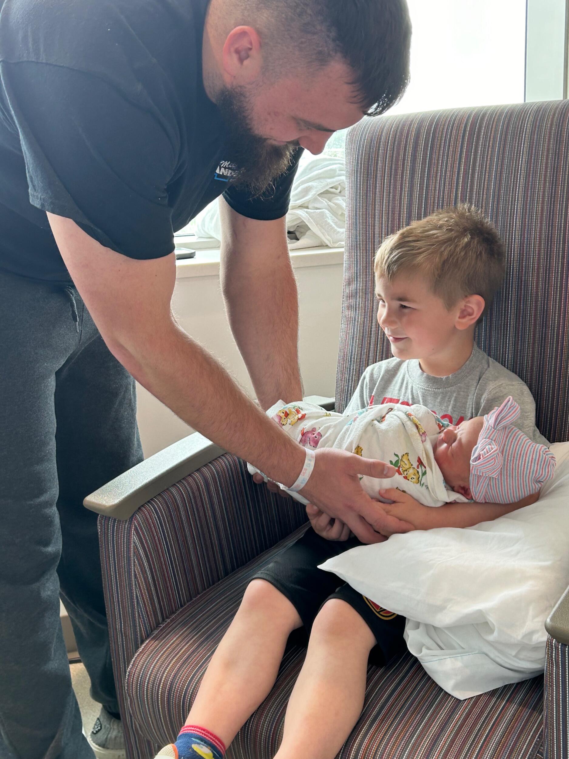 Our boy became a big brother!