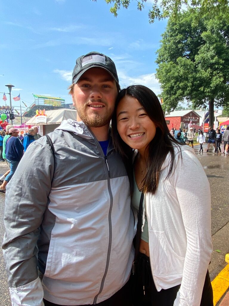Olivia took Wyatt to the fair for the first time!