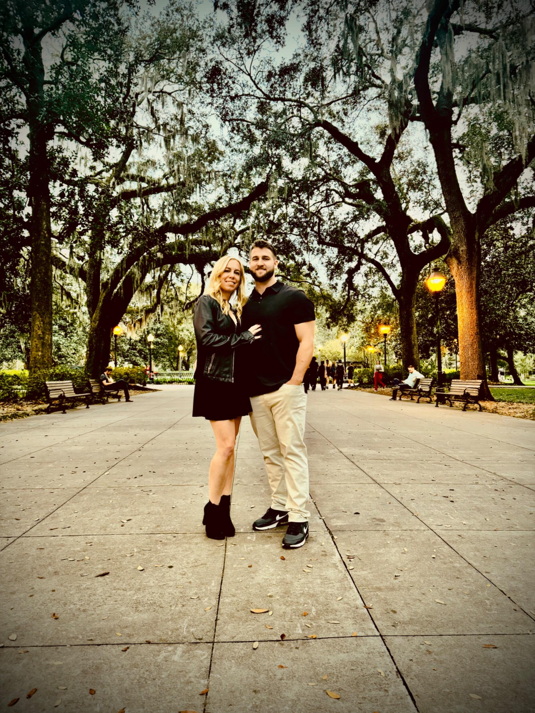 Photo ops in Savannah. 