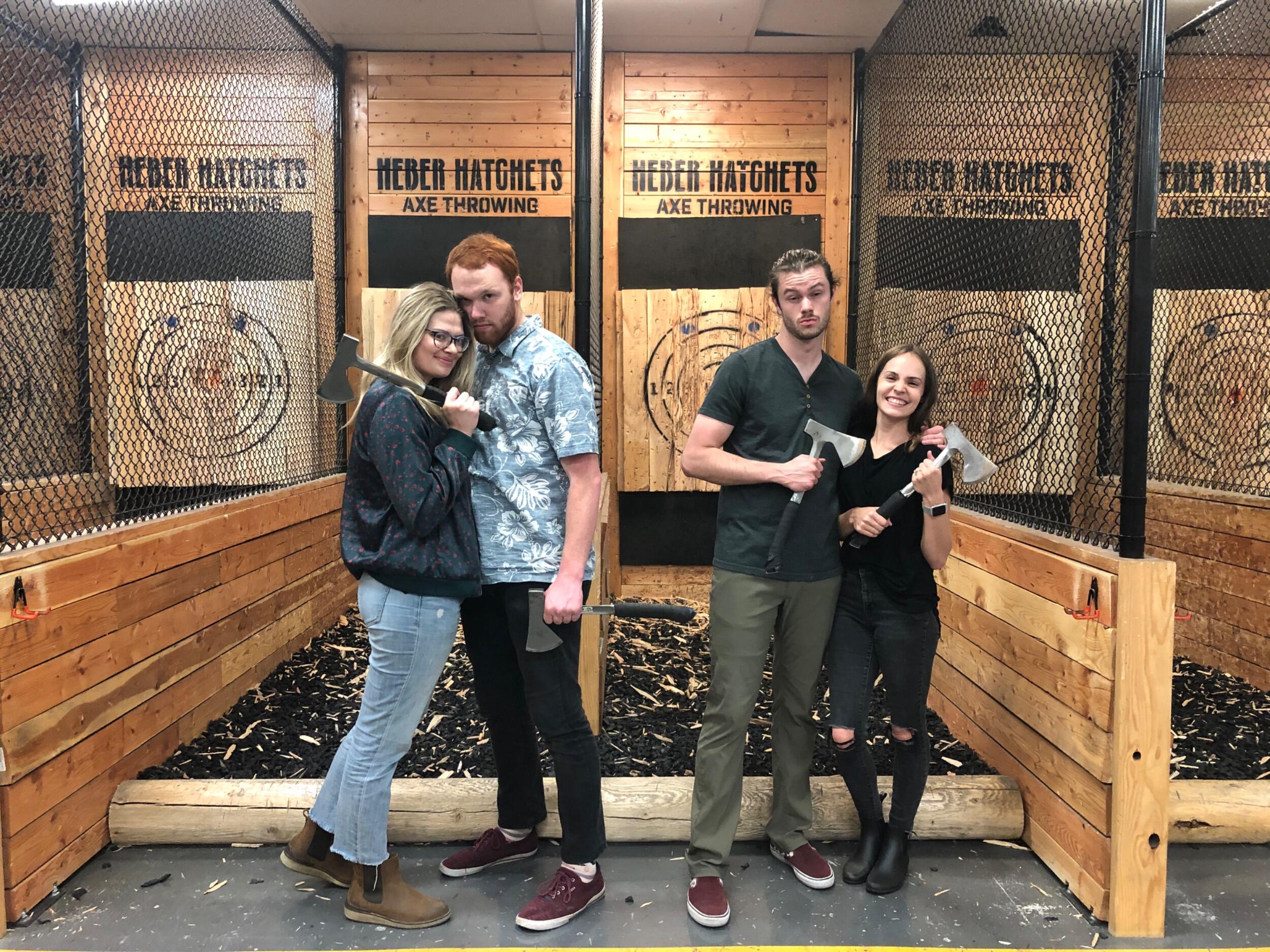 Did some axe throwing