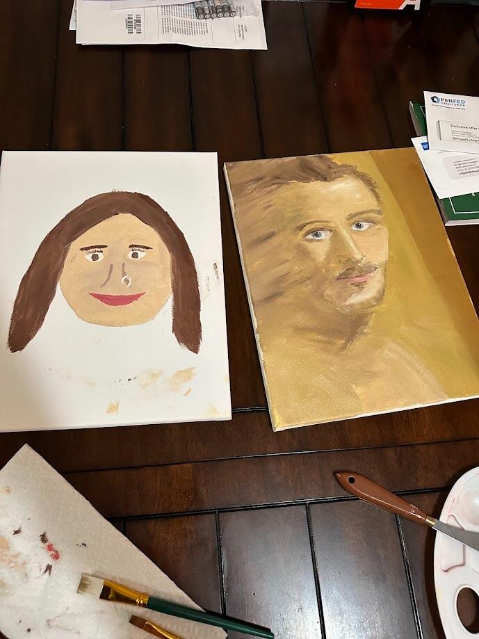 We started painting!