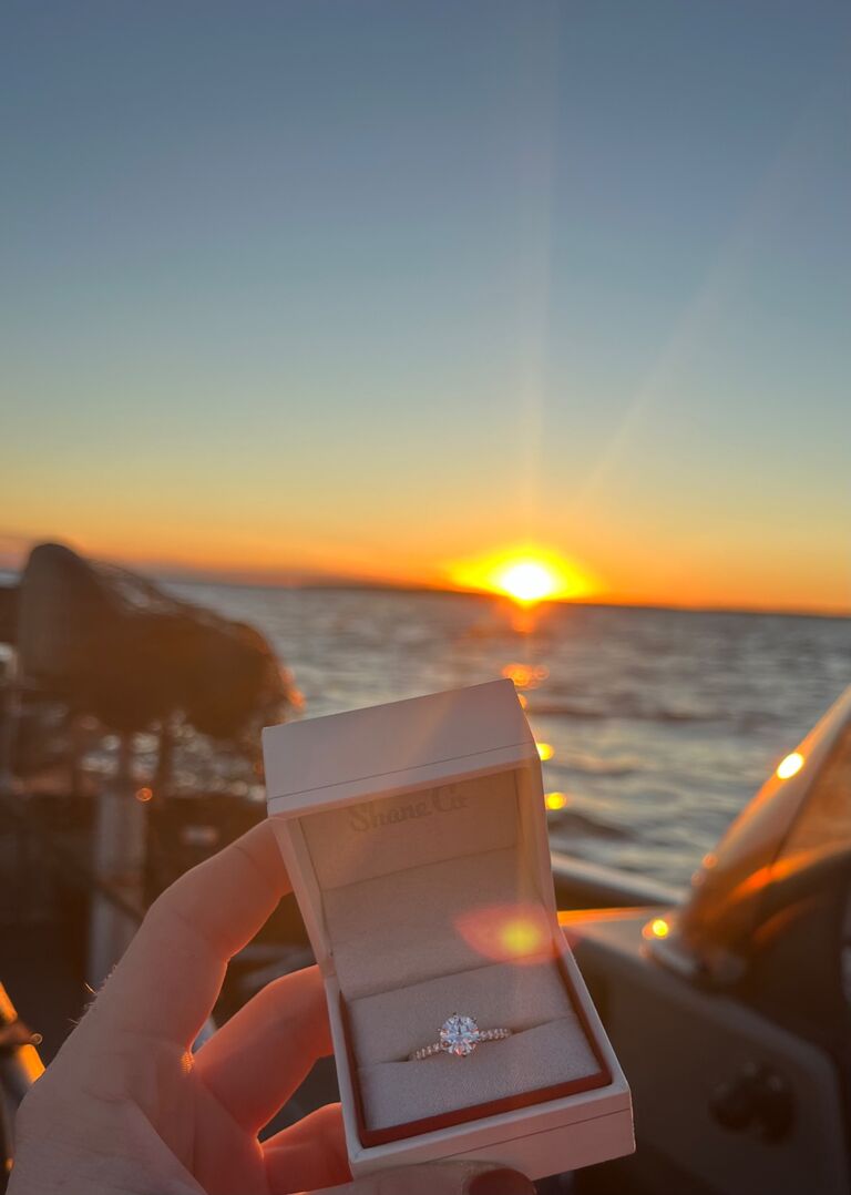 The proposal- on a fishing, weekend getaway to Leech Lake!
