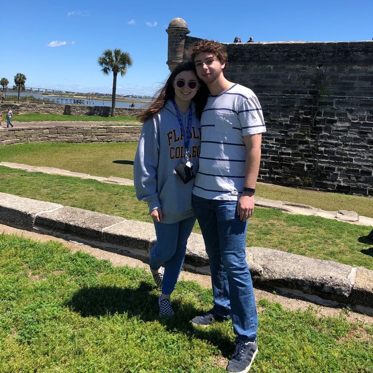 Walking around St. Augustine.