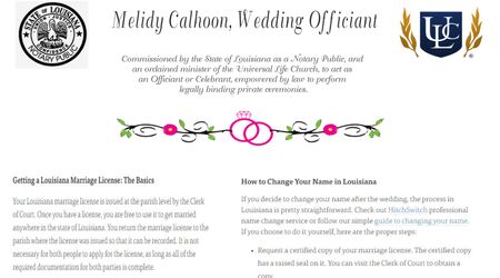 Moss Bluff Notary Service  Officiants & Premarital Counseling - The Knot