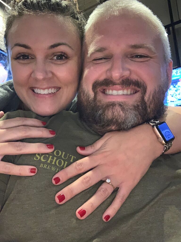While the kids were away at kidcation, Chase finally gave up waiting for the perfect time (or the second coming, who knows) and officially asked Brooke to marry him. He gave her the ring + wedding set that his daddy gave his momma and Brooke will likely cry every time she sees it on her finger, henceforth and forevermore amen. 