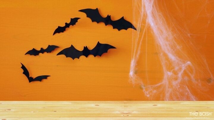 Halloween Zoom Background - Bats and Cobwebs 