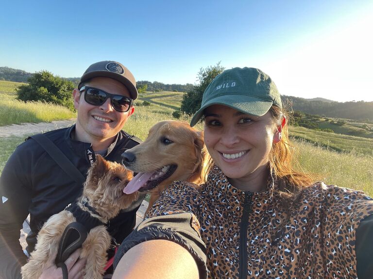 A & A fell in love. And so did our fur babies! We couldn't keep our family apart any more.