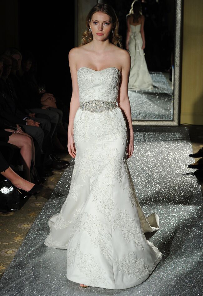 Oleg Cassini Wedding Dresses 2015 Showcases Detailed Floral Appliques ...