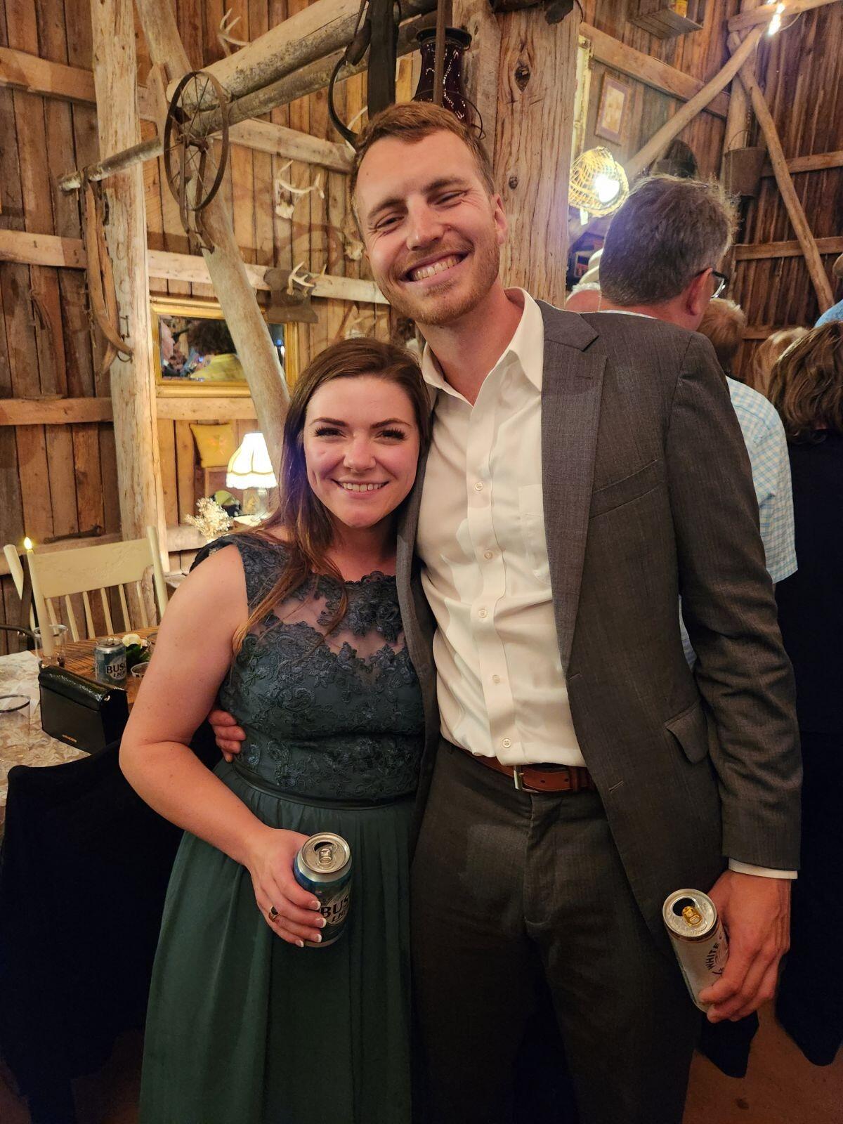 A  couple weeks later, TJ and Megan drove up to Wisconsin for Taylor and Ramsey's wedding. And man was that a party!