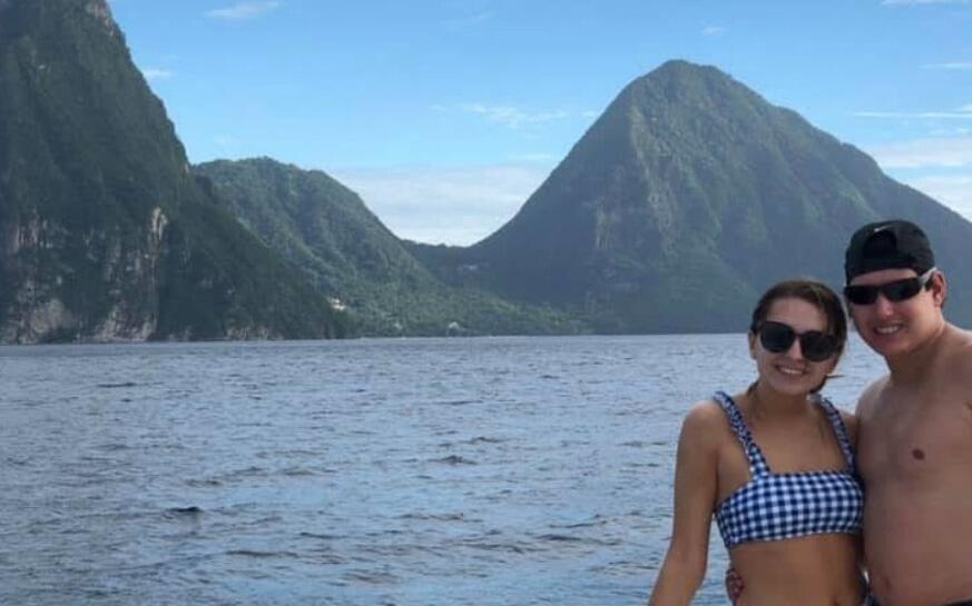 Jenna and Drew's first all inclusive vacation to St. Lucia.