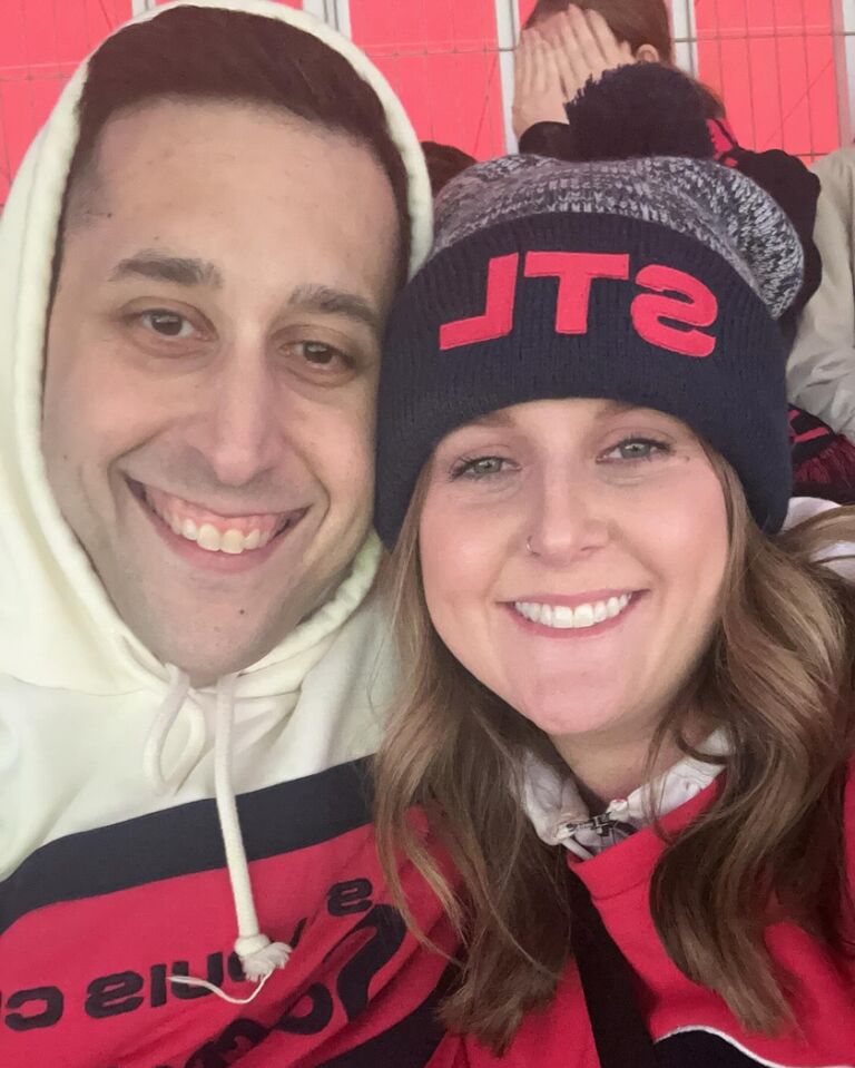 Kelsey & Brian's first City game.