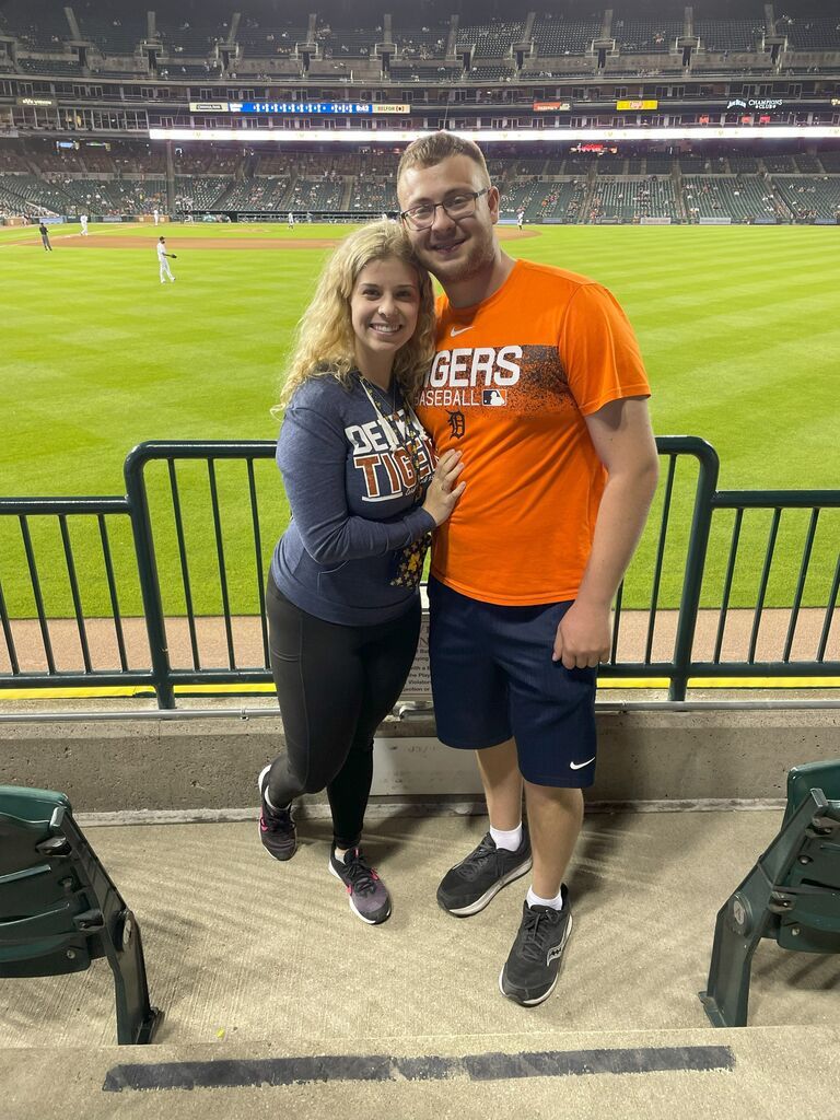 Alexis and Michael are huge sports fans. However, sports during COVID were almost non-existent. So, their first Tiger Game did not happen until nearly a year later. However, it was well worth the wait!
