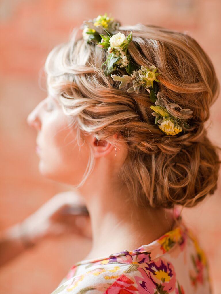 13 Braided Updo Ideas With Flowers