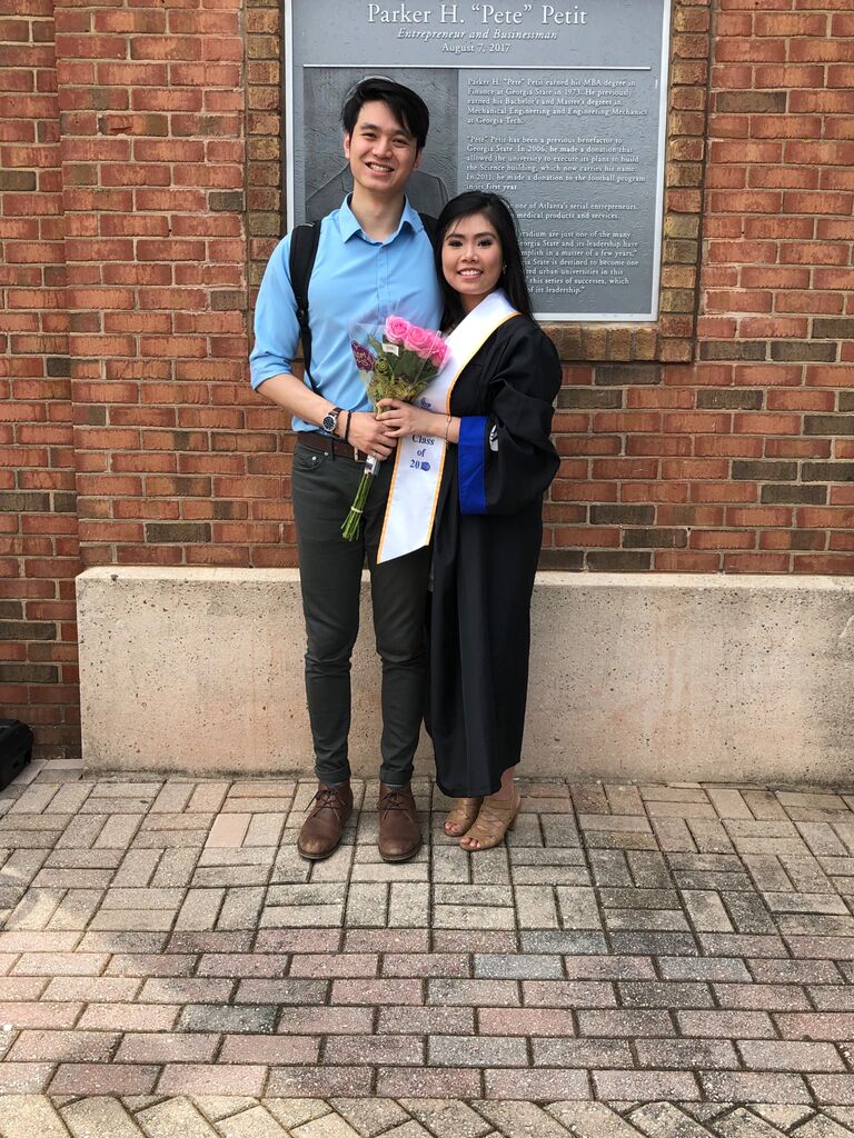 Mi's Graduation from Georgia State University! The second and last time I ever got her flowers lmao.