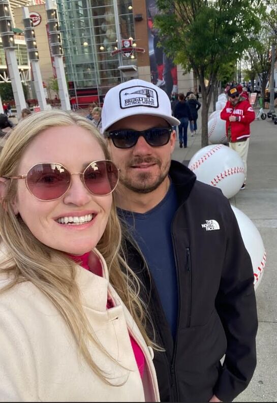 Luke and Kelly attend a baseball game at The Great American Ballpark in Cincinnati, OH.