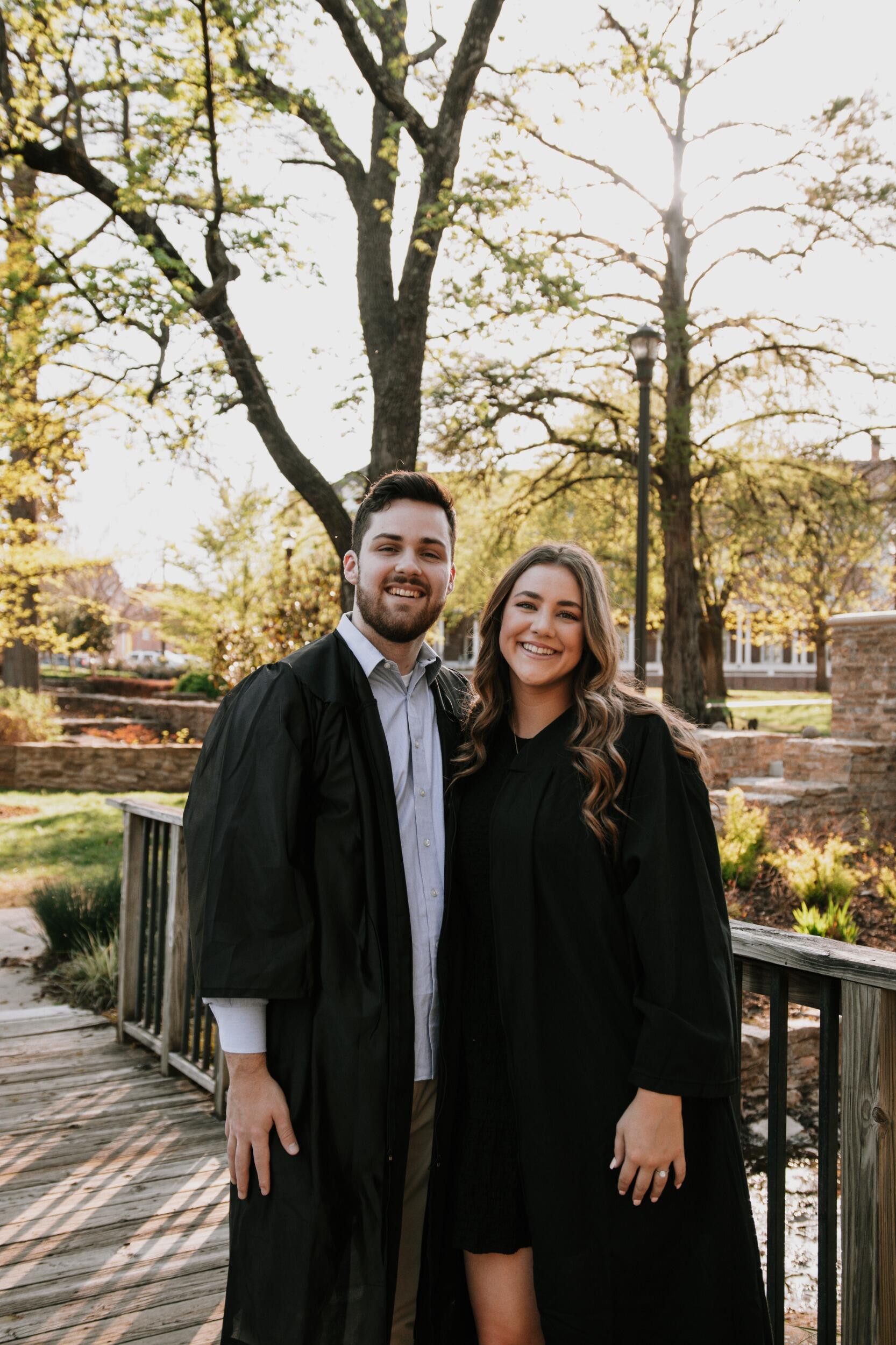 Ian and Kelcee took graduation pictures in Stillwater! Ian graduated from SNU in December 2020 and Kelcee was graduating from OSU next month, May 2021. 
