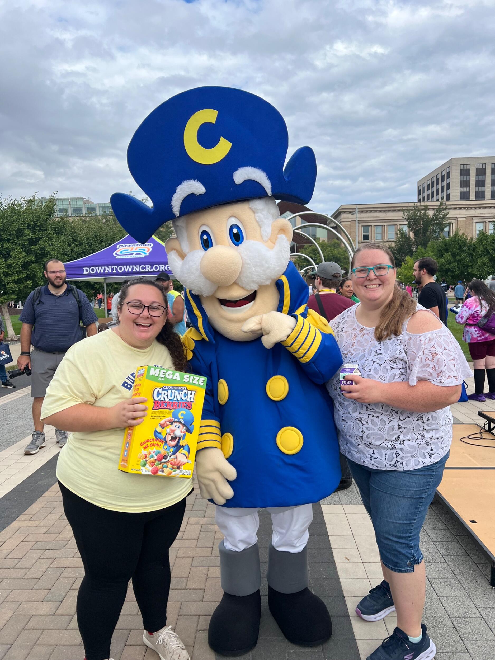 Helped set a world record by eating cereal and met the Captain himself!