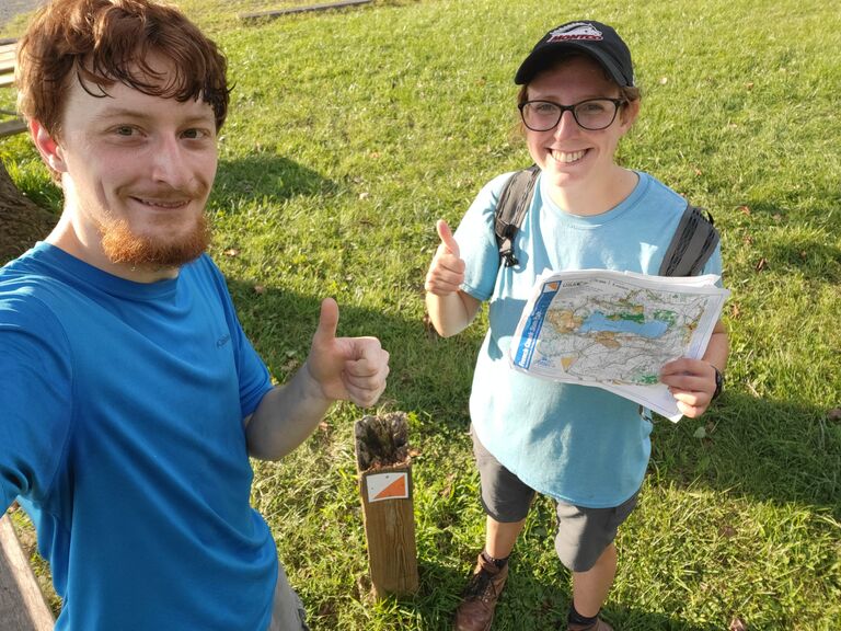 Successful orienteering at French Creek State Park.