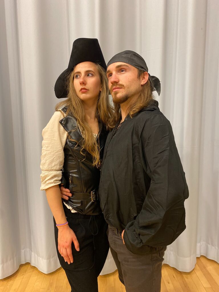 As their new relationship grew, they continued to goof off.