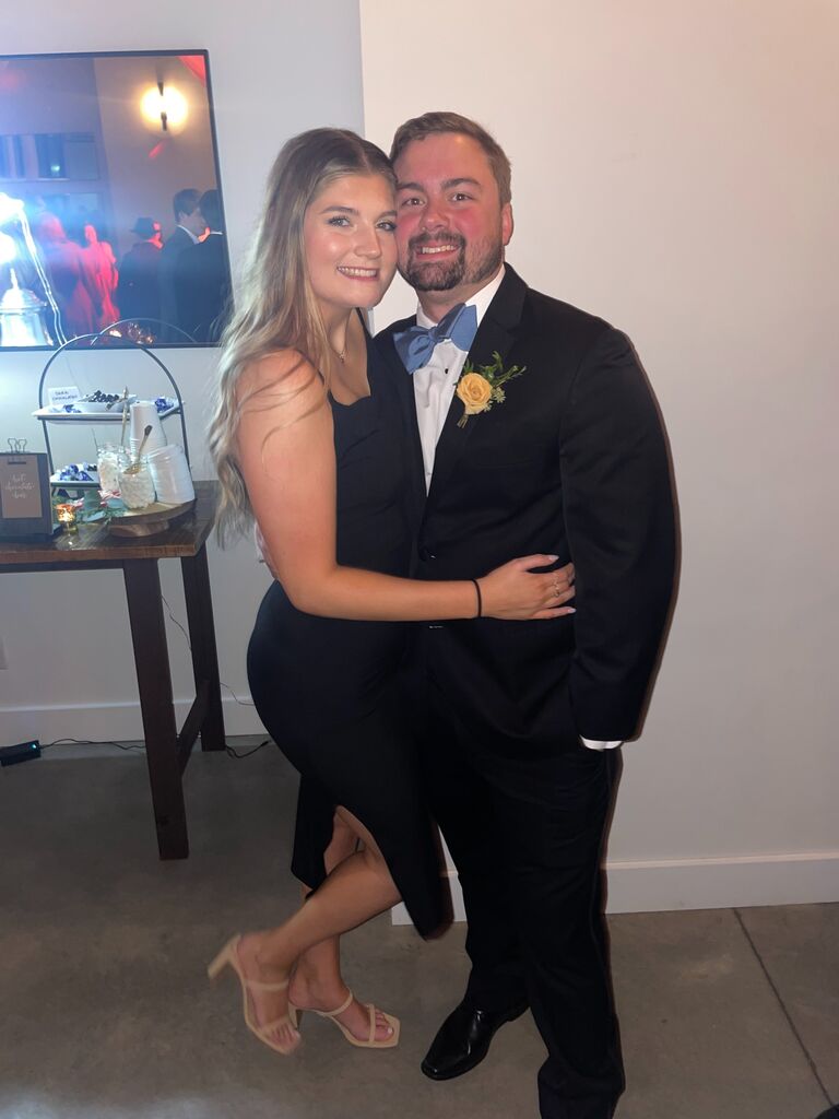 We went to lots of family and friends weddings...
