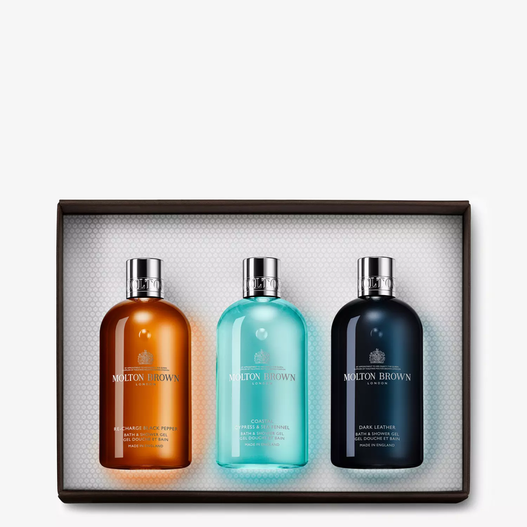 Molton Brown body wash set for the best 40th birthday gift for your husband
