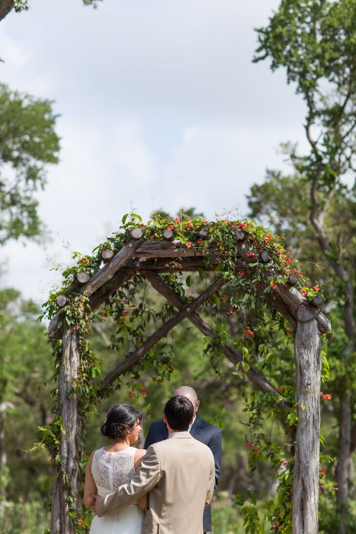 Log Wedding Arch