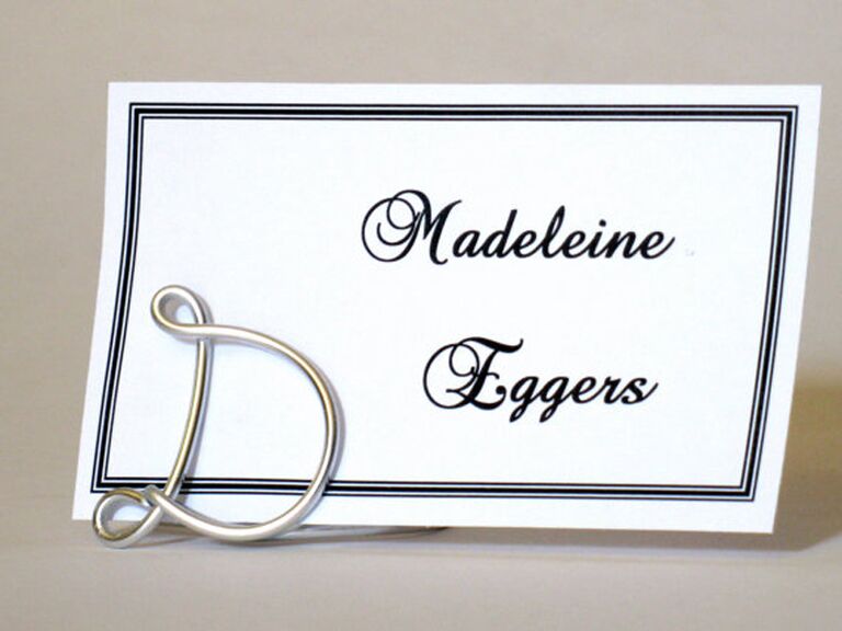 initial place card holders