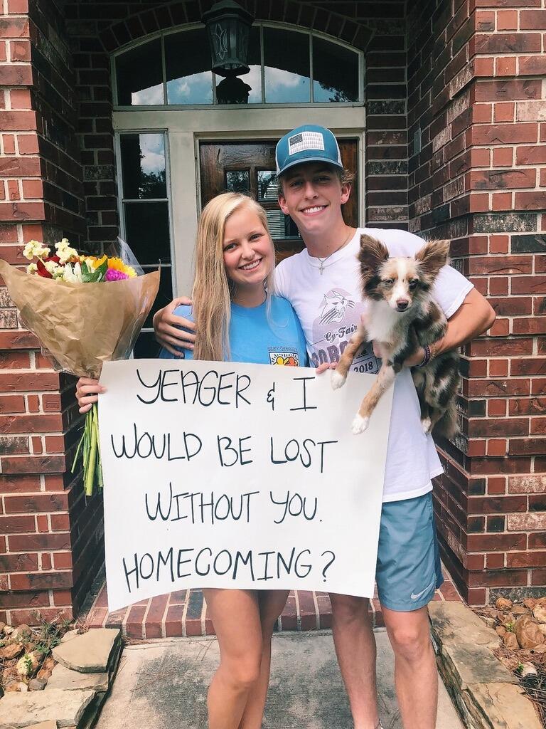 Ethan tricked Maddy into thinking her dog ran away...all for a homecoming proposal (still haven't lived this one down..)