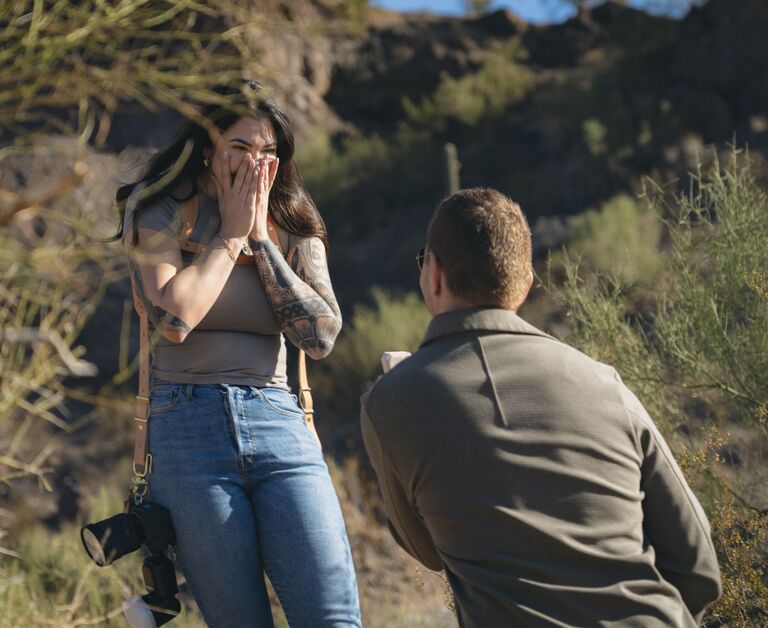 In 2024, we moved to Mesa, Andrew started flying for SkyWest, and he proposed!