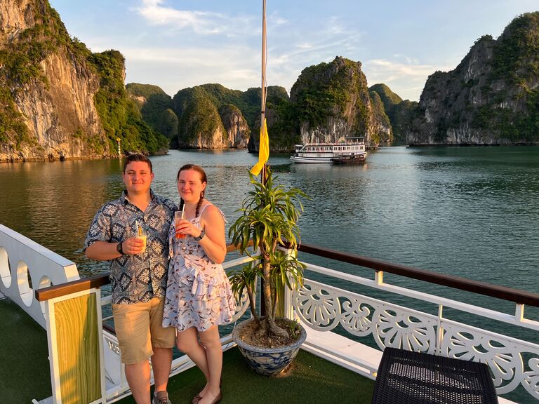 ...including a romantic overnight cruise in Hạ Long Bay
