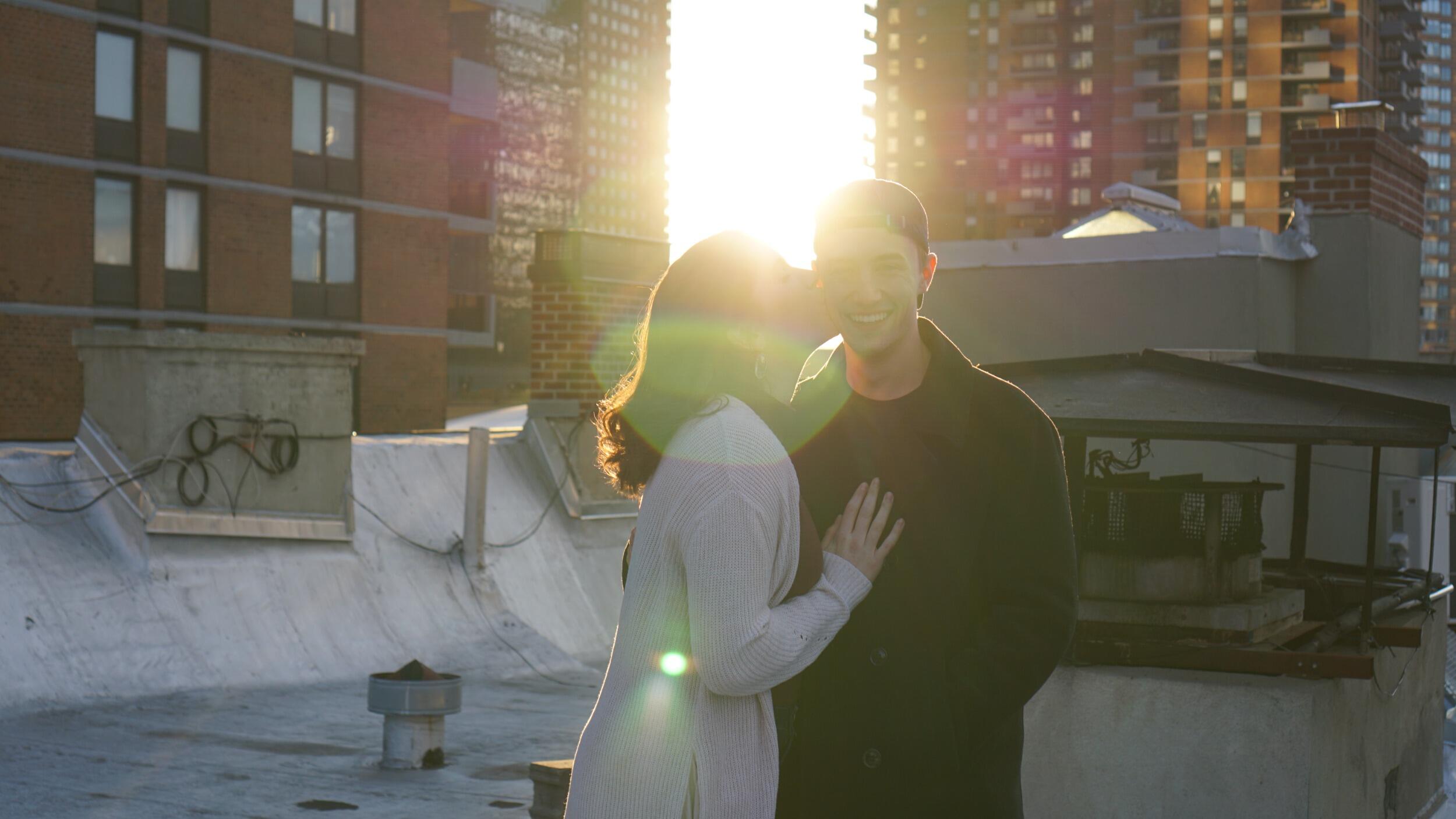 Taking advantage of our incredible NYC rooftop