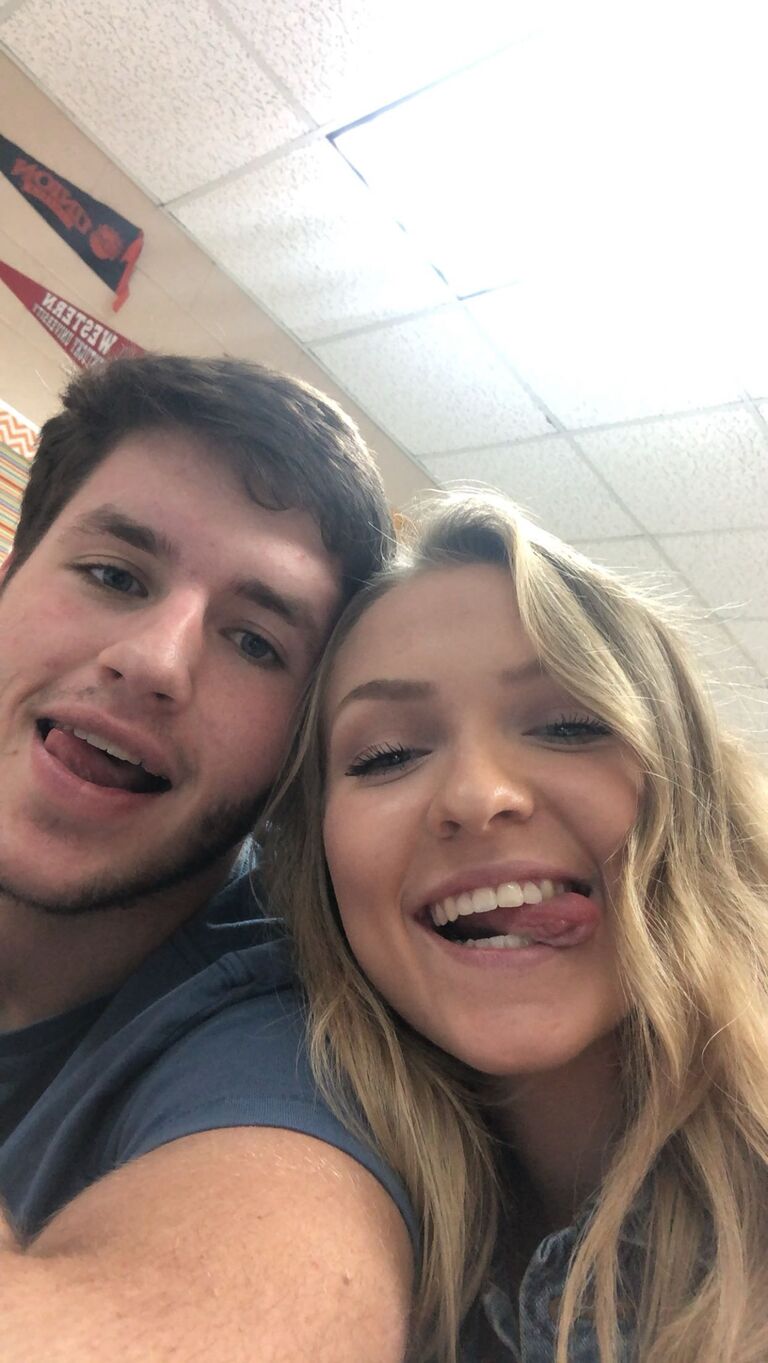 Beginning of Senior Year... numerous classes together (competing for higher test grades and passing love notes in class)