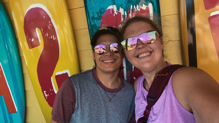 went on our first vacation together
