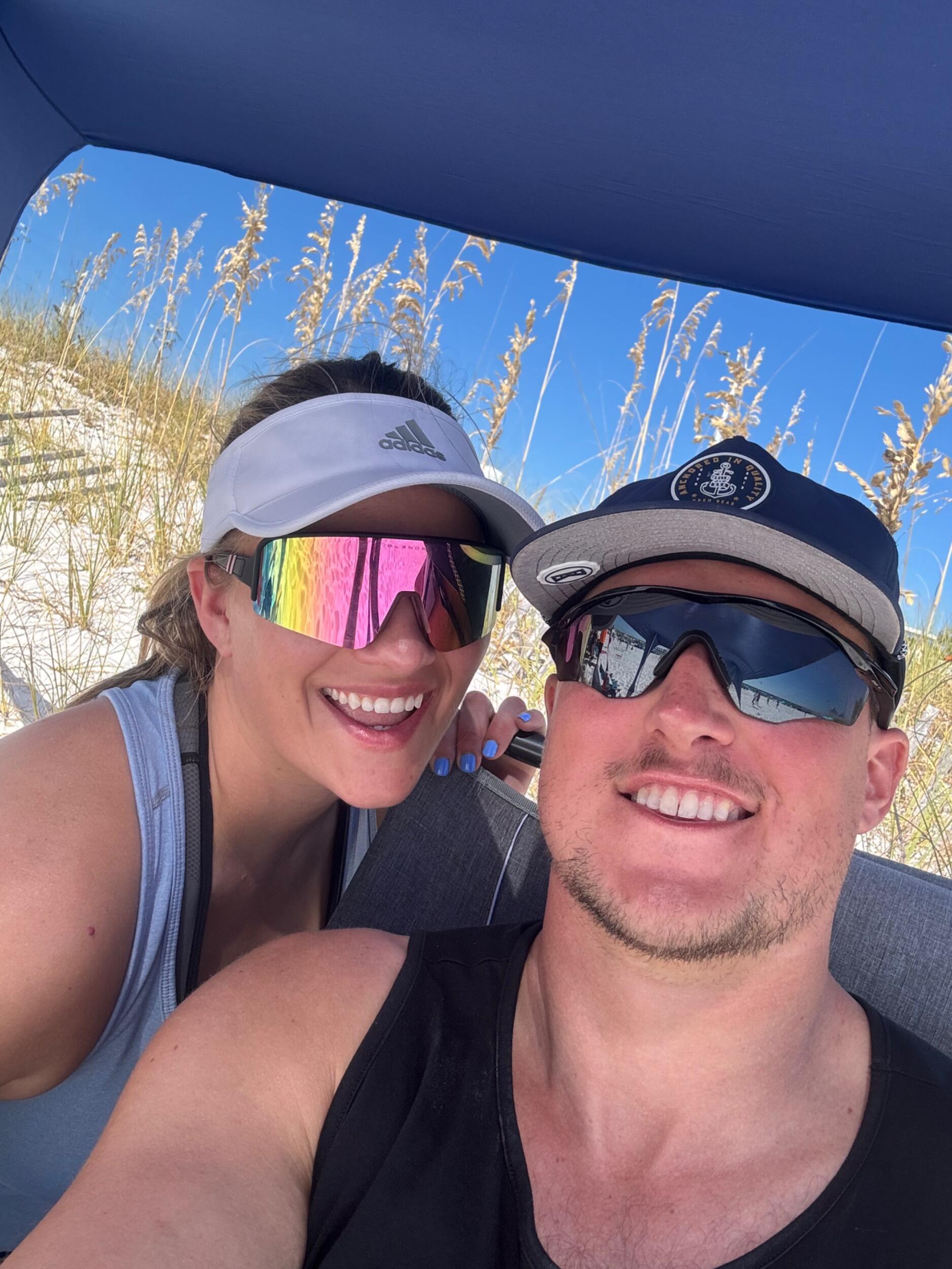 Can’t forget the countless hours playing beach volleyball together!
